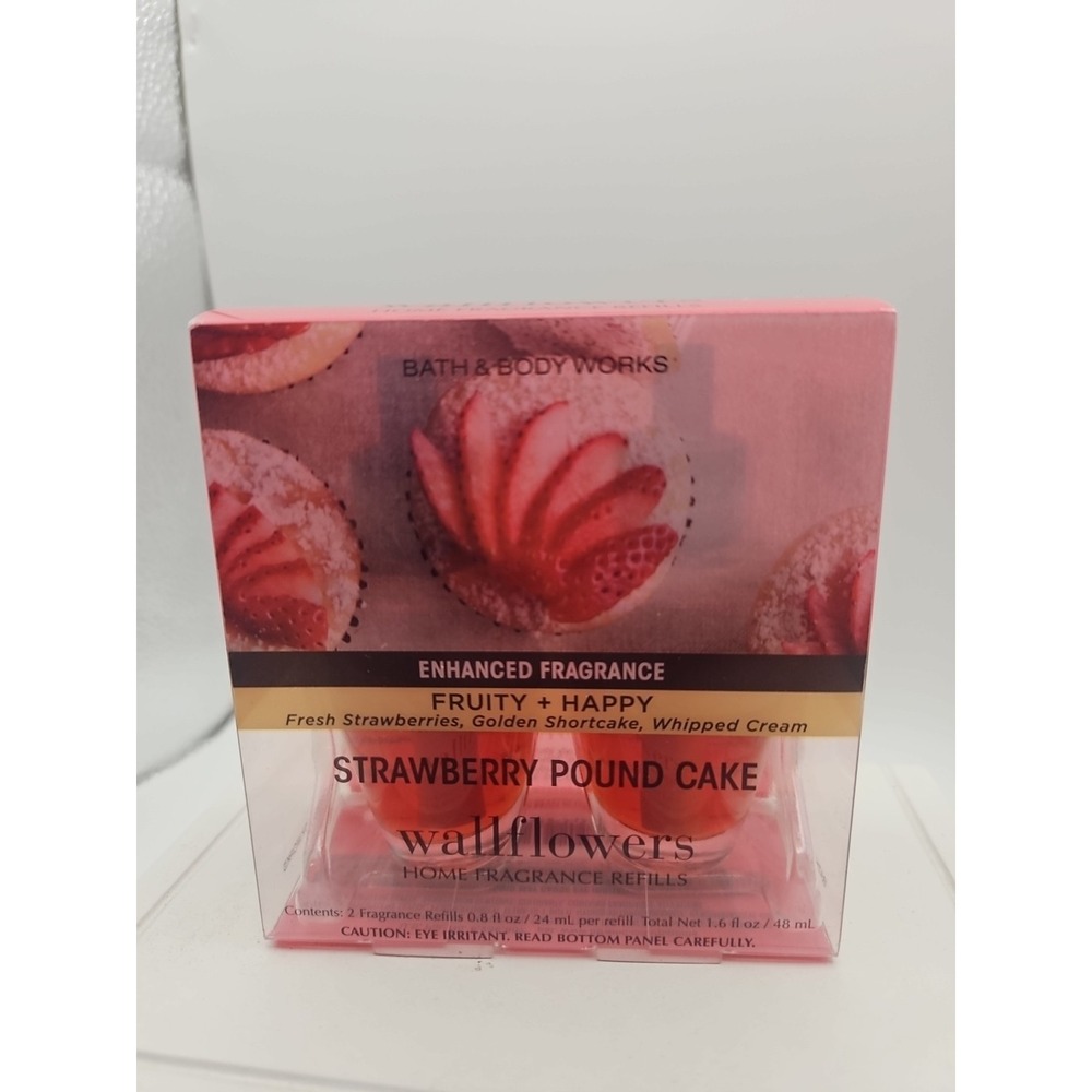 Bath & Body Works Strawberry Pound Cake Wallflowers Refills 0.8oz 2pack
